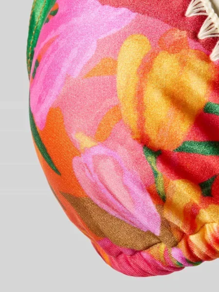 Góra od bikini we wzór na całej powierzchni model YERO ALAMEA' Banana Moon pomarańczowe