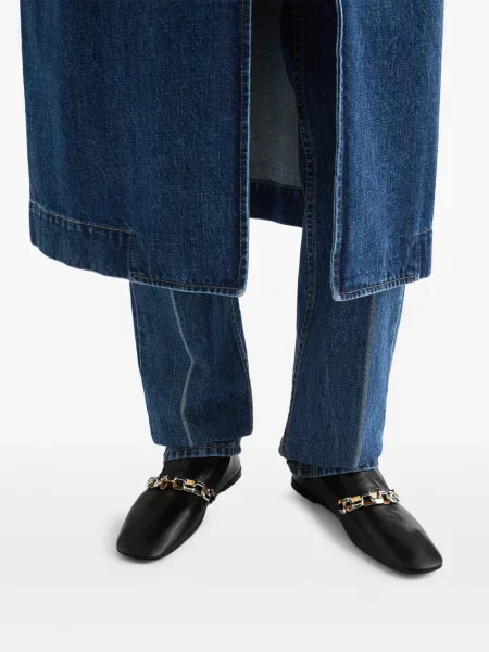 Pantofi loafer Jil Sander din piele negru