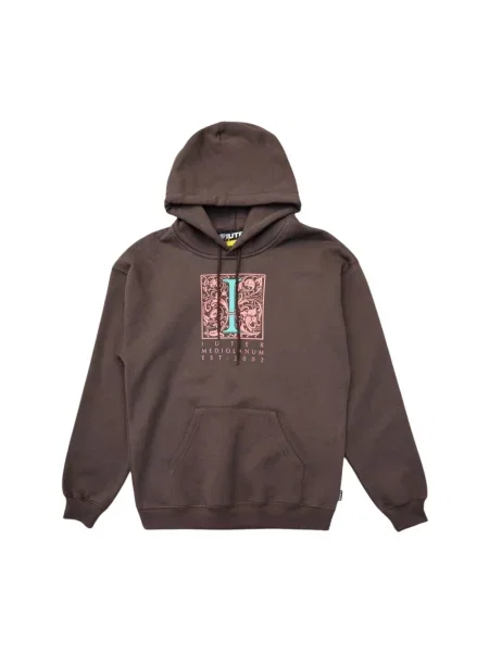 Bluza z kapturem Iuter brązowa