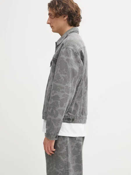Τζιν μπουφάν Carhartt WIP Duck Helston Jacket γκρι