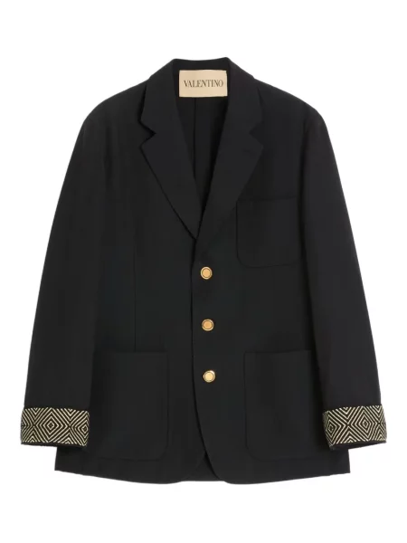 Jednořadé sako Valentino Garavani černé