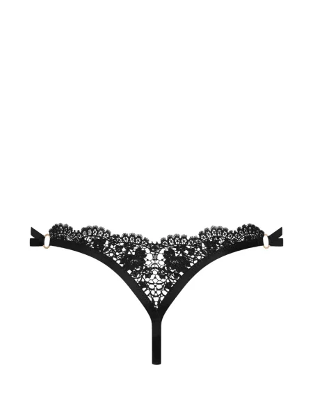 Chiloți briefs Maison Close din dantelă negru
