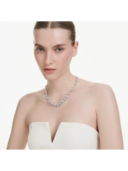 Swarovski Akcesoria Kobieta ONE SIZE Kryształowy Naszyjnik Constella Elegancki i Refined szary