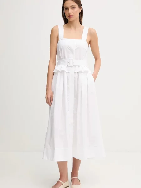 Pedro del Hierro rochie din midi evazați alb