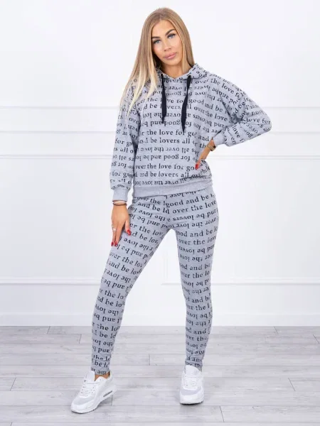 Geacă Kesi cu imagine gri