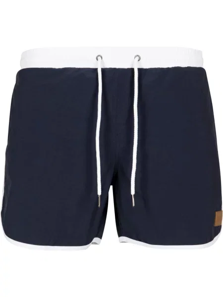 Slip de baie Urban Classics retro alb