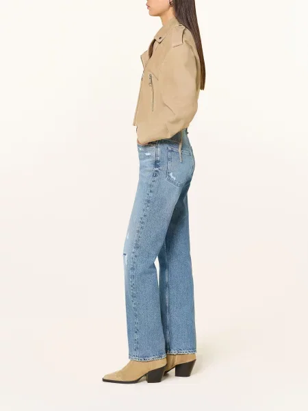 Boss Jeansy Straight Ada blau niebieskie