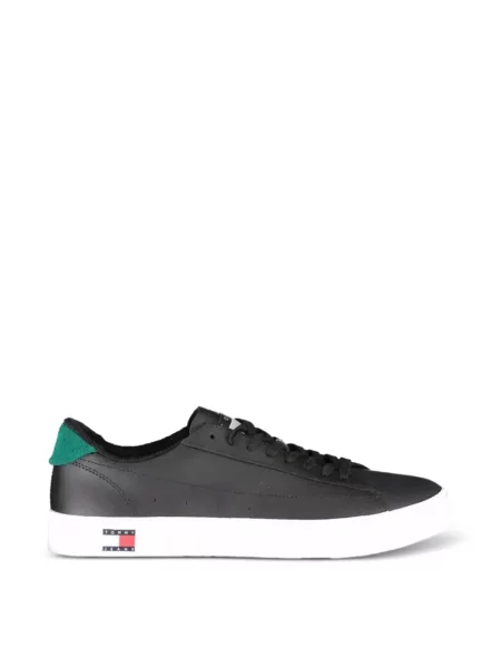 Sneakerși Tommy Hilfiger cu autograf negru