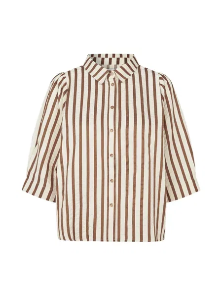 Koszula Lollys Laundry brązowa