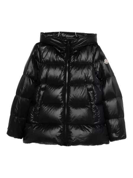 Palton Moncler cu glugă negru