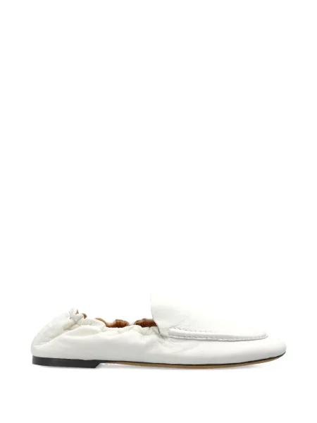 Pantofi loafer Odissì din piele alb