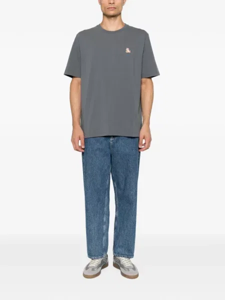 Tricou Maison Kitsune gri