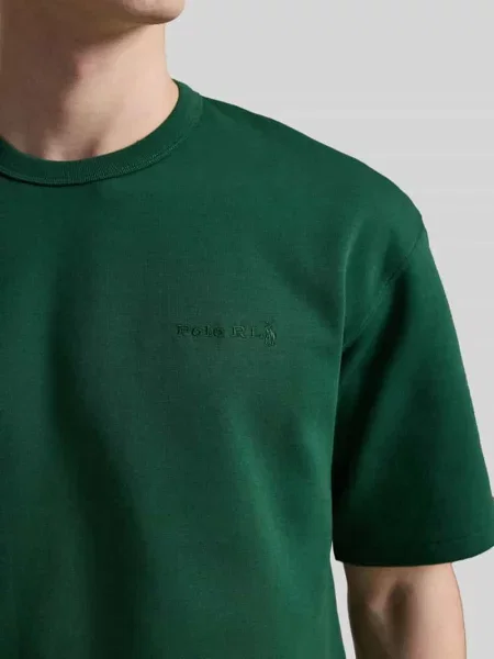 T-shirt o kroju loose fit z mieszanki bawełny Polo Ralph Lauren zielona