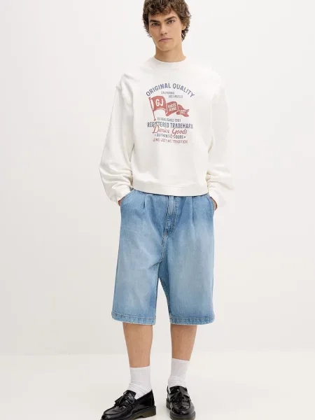 Guess Jeans Pantaloni scurți de blugi albastru