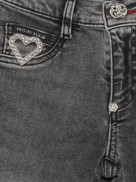 Jeansy dziecięce Philipp Plein szare