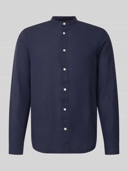 Koszula lniana o kroju slim fit ze stójką model ‘CAIDEN’ Only & Sons