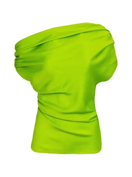 Top Silvia Tcherassi din jerseu drapat verde