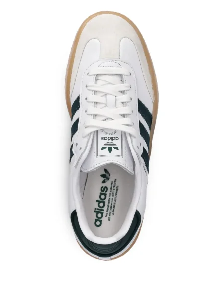 Sneakerși Adidas Predator cu broderie cu dungi din piele de căprioară albastru