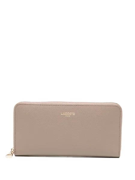 Portofel Lacoste din piele cu imagine maro
