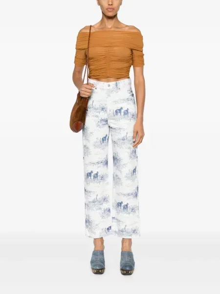 Tiesūs džinsai Levi's® aukštu liemeniu balta