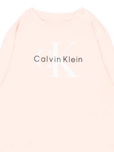 Komplet dresowy dziecięcy Calvin Klein różowy