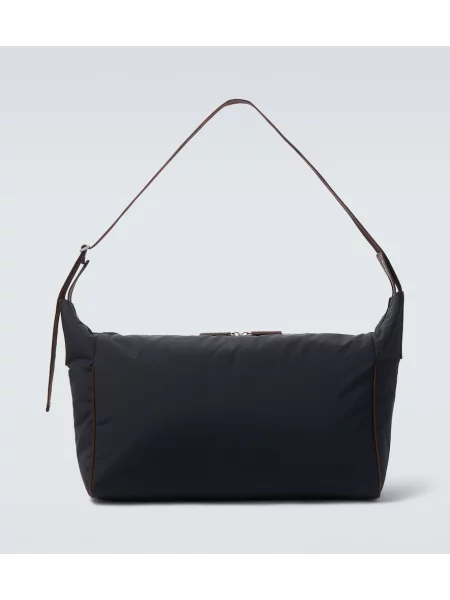 Geantă crossbody The Row din piele albastru