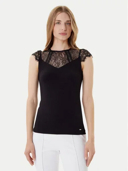 Bluzka koronkowa Morgan De Toi koronkowa czarna