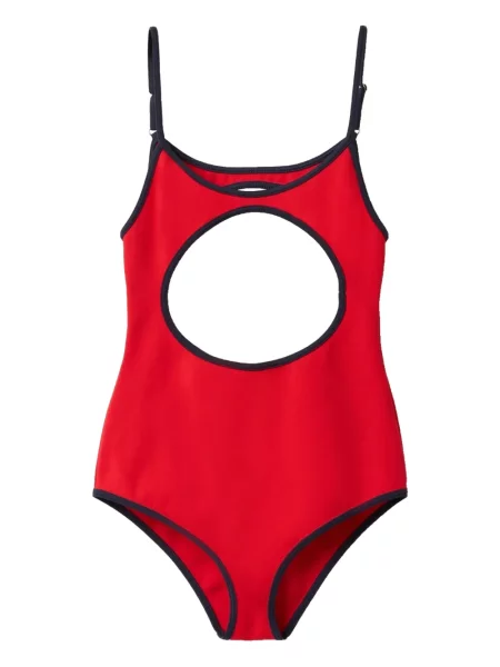 Плетен бански Miu Miu червено