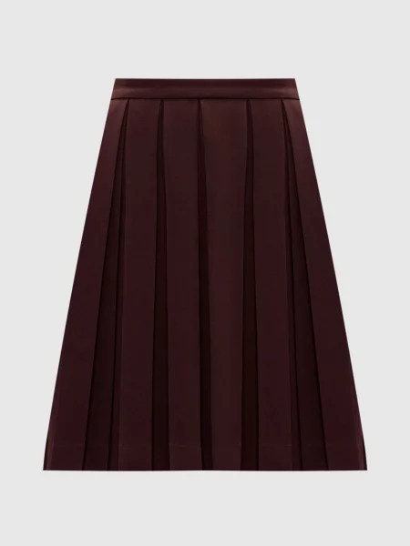 Спідниця-плісе Ermanno Scervino бордова