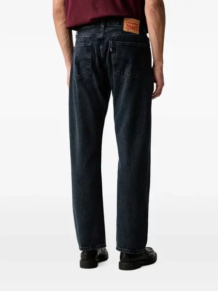 Pantaloni scurți din denim Levi's® din dantelă zdrențuiți cu talie înaltă albastru