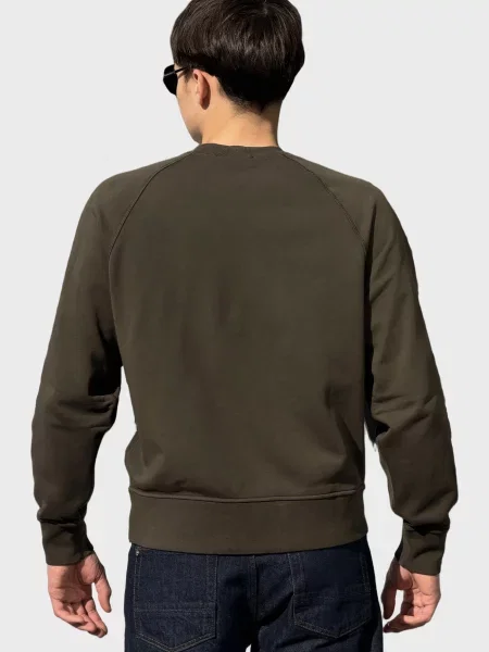 Флисовый свитшот Stone Island с камнями коричневый