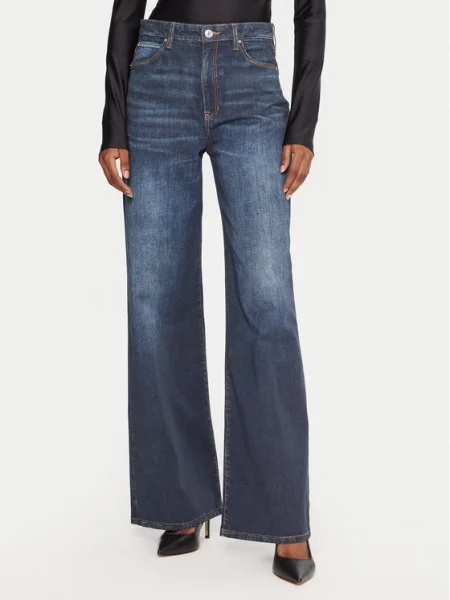 Guess Blugi Bleumarin Wide Leg