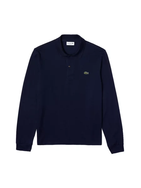 Koszulka polo Lacoste z długim rękawem niebieska