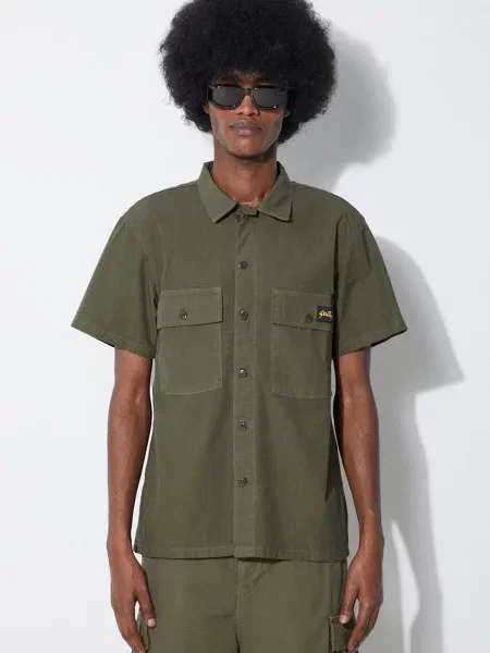 Πουκάμισο Stan Ray Cpo Short Sleeve πράσινο