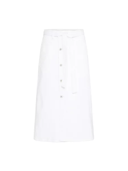 Spódnica midi Ichi do kolan biała