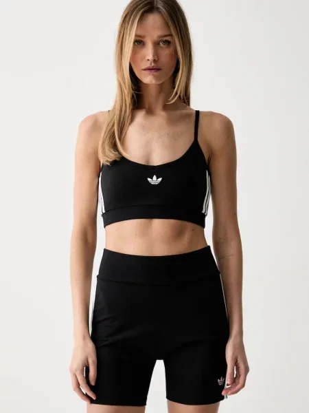 Adidas Originals crop top z elastanom črna