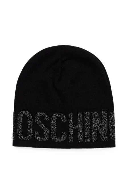 Căciulă Moschino cu autograf negru