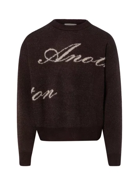 Another Cotton Lab sweter z dzianiny Mężczyźni S brązowy
