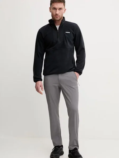 Pánska mikina Columbia Sequoia Grove Half Zip Fleece black čierna