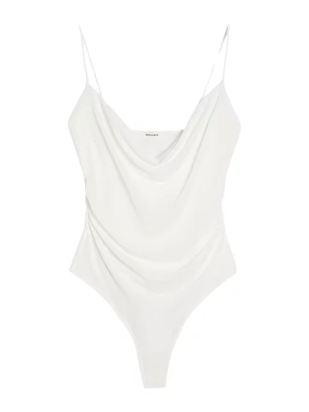 Bershka Tricou body alb