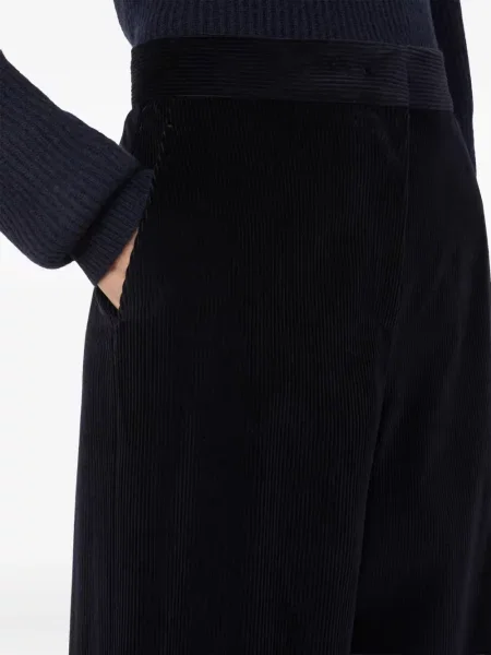 Pantaloni Max Mara de catifea cord albastru