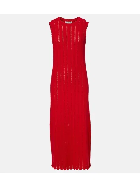 Rochie midi Altuzarra tricotate până la genunchi de costum roșu