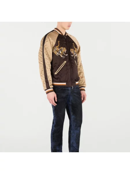 Kurtka bomber Roberto Cavalli brązowy
