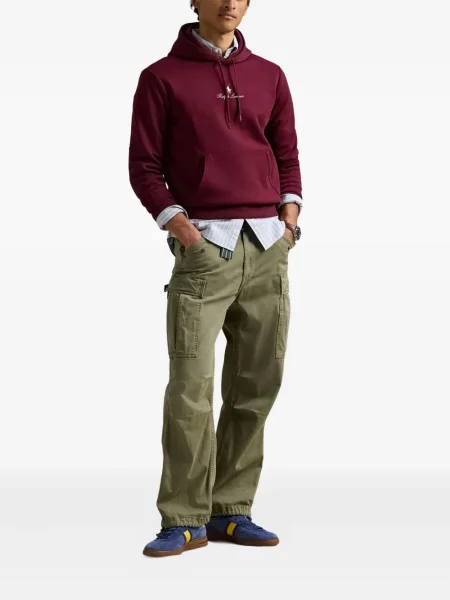 Briaunotas pusiau užtrauktukas zomšinės bokseriai Polo Ralph Lauren balta