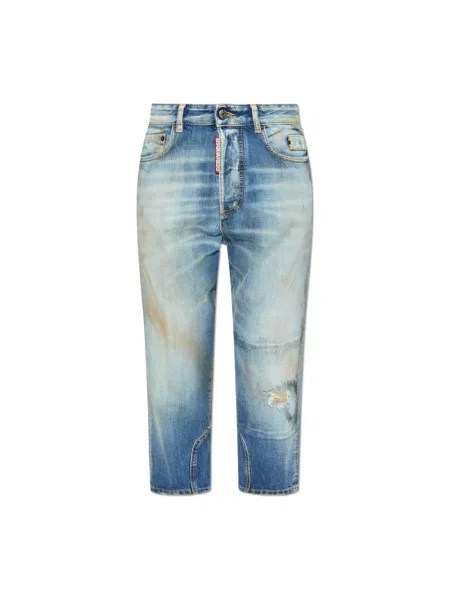 Jeansy dziecięce Dsquared2 niebieskie