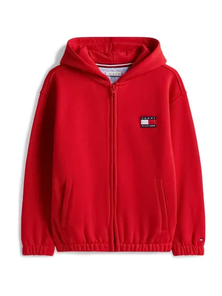 TOMMY HILFIGER Tréning dzseki Heritage tengerészkék / piros fehér