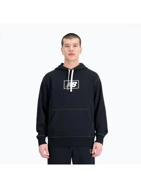 Bluza New Balance Essentials Hoodie black czarna