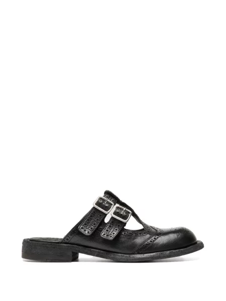 Papuci tip mules Officine Creative fără toc negru
