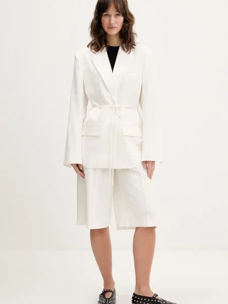 Шорти з домішкою льону Karl Lagerfeld Jeans