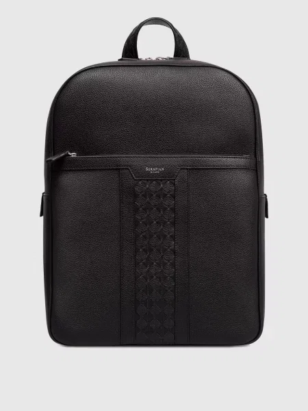 Кожаный рюкзак Serapian черный